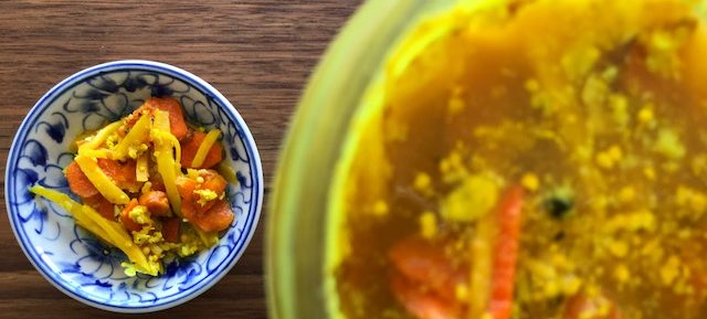 Immune boosting turmeric, ginger & garlic pickle